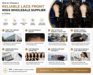 How to Choose a Reliable Wholesale Supplier of Lace Front Wigs in China