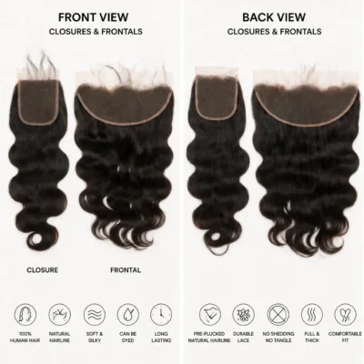 Chinese Manufacturer Lace Closures and Frontals High Quality