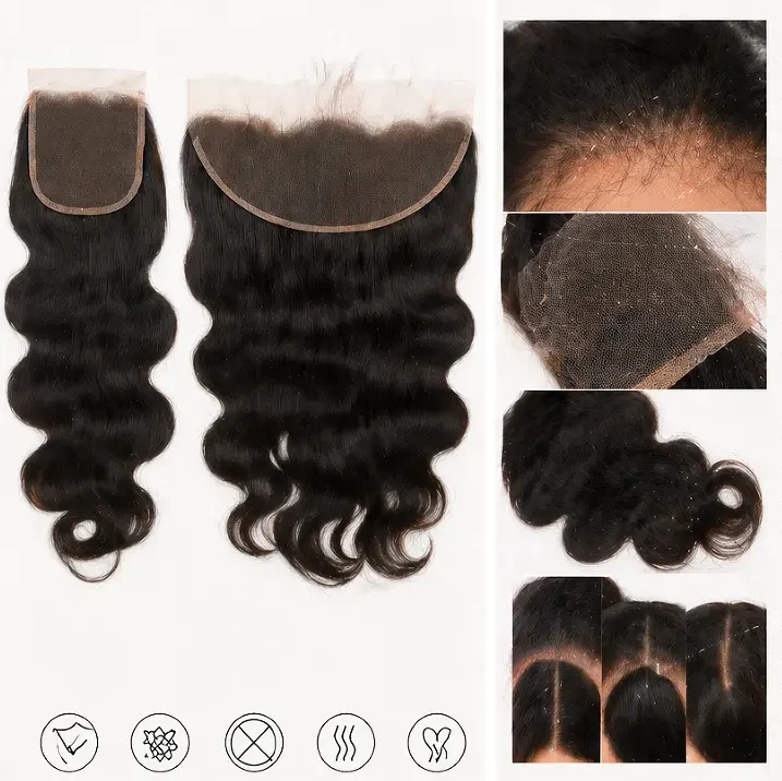 Chinese Manufacturer Lace Closures and Frontals High Quality