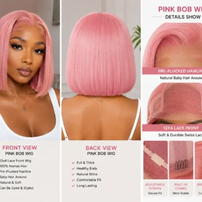 Pink Bob Wig