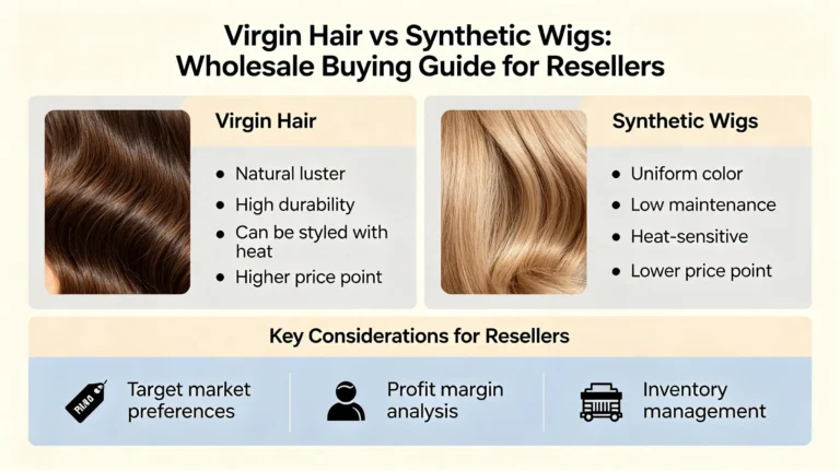 Virgin Hair vs Synthetic Wigs: Wholesale Buying Guide
