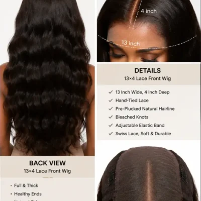 13x4 Lace Front Wigs Inner Cap and Structure Details