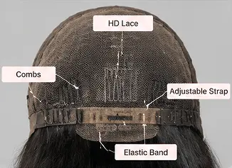 Glueless bob wigs with adjustable cap construction for comfortable daily wear