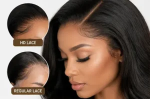 HD Lace Front Wig wholesale supplier showing natural invisible hairline