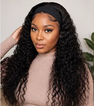 Natural hairline headband wigs for salons Natural hairline headband wigs for salons