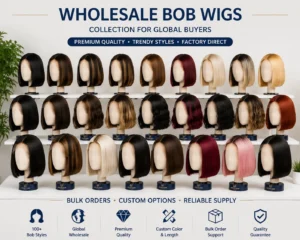 China bob wigs manufacturer wholesale collection for salons, retailers and global buyers