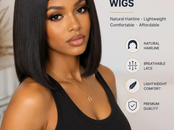 wholesale-synthetic-lace-front-wigs-model-wear Wholesale synthetic lace front wigs with natural hairline for salons and beauty retailers