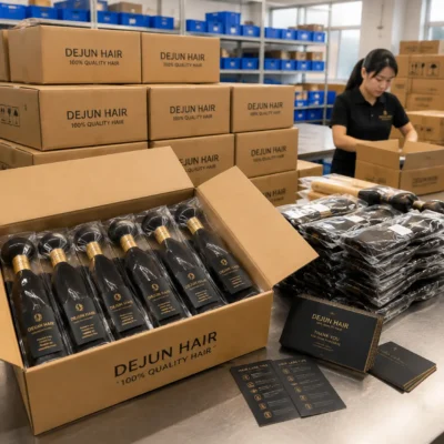 Bulk hair bundles wholesale packaging for international distributors