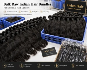 Bulk Raw Indian hair bundles wholesale for salons, hair vendors and beauty businesses