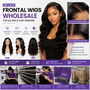 HD lace frontal wigs wholesale for salons, hair vendors and beauty supply businesses