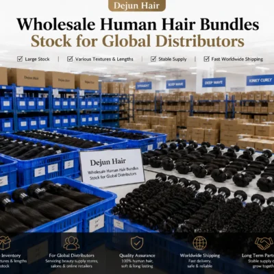 Wholesale human hair bundles stock inventory for global distributors and beauty suppliers