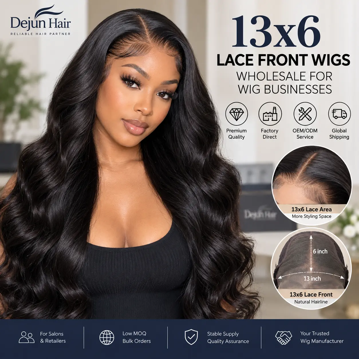 13x6 lace front wigs wholesale for wig businesses